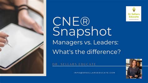 Snapshot Managers Vs Leaders In Nursing Education What Do I Need