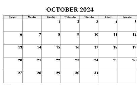 Calendar 2025 October Printable Free Bernadette R Frank