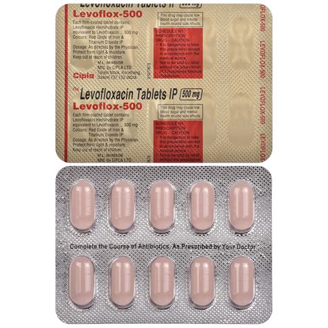 Levoflox 500 Strip Of 10 Tablets Amazon In Health Personal Care