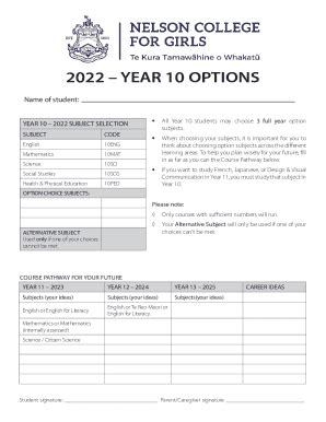 Fillable Online GCSE Options Guide For Parents And Pupils Fax Email