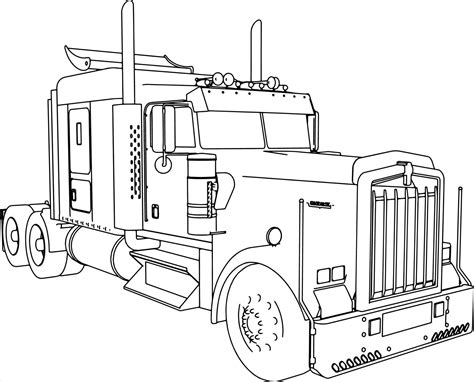 Kenworth Coloring Pages