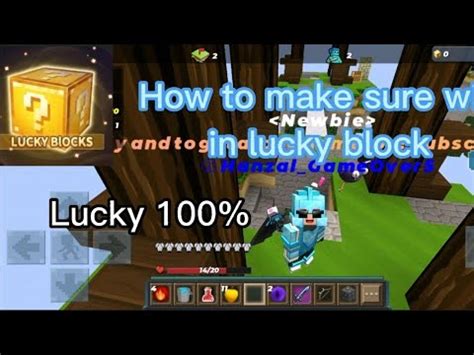 How To Make Sure Win In Lucky Block Sky Wars Youtube