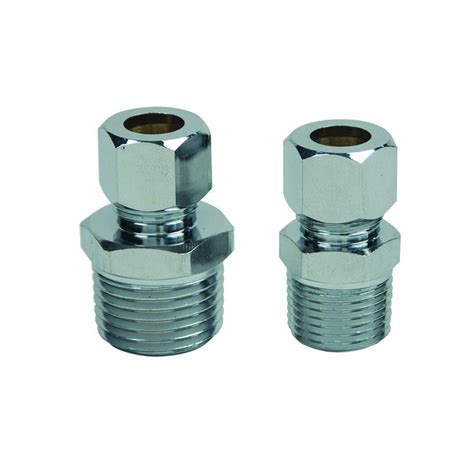 Brasscraft 3 8 In Mip And 1 2 In Mip Brass Water Supply Adapters