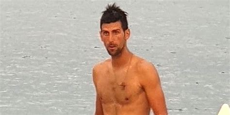 Tennis Star Novak Djokovic Trains Shirtless At The Beach Novak Djokovic Shirtless Just Jared