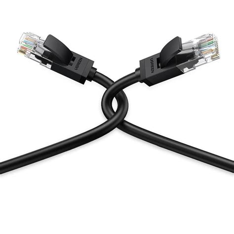 Płaski kabel sieciowy UGREEN Ethernet RJ45 Cat 6 UTP 2m czarny