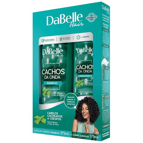 Kit DaBelle Hair Cachos Da Onda Shampoo 375ml Condicionador 175ml 2