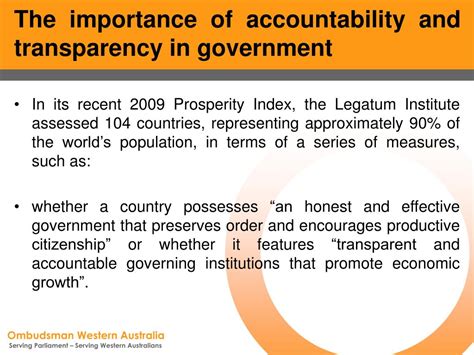 Ppt Transparency And Accountability The Role Of The Fourth Branch