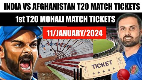 How To Book Ind Vs Afg Match Tickets Mohali Match Ticket