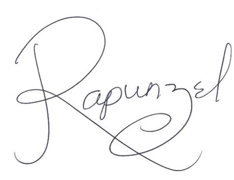 Rapunzel S Signature Disney Princess Tattoo Disney Signatures