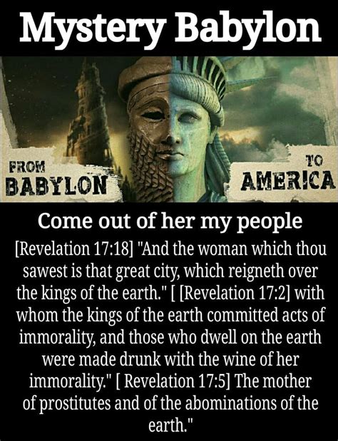 Mystery Babylon Babylon Revelation 17 Mystery