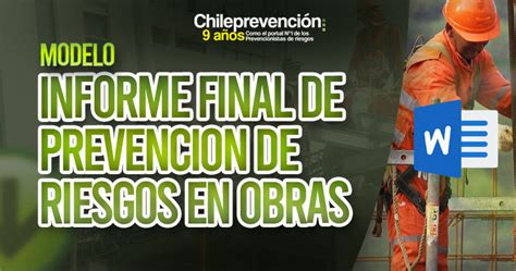 Modelo Informe Final De Prevencion De Riesgos En Obra V