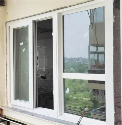 Toughened Glass White Upvc Sliding Window At Rs 550sq Ft In New Delhi Id 17500514233