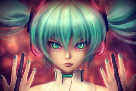 Fondos De Pantalla Ilustración Anime Chicas Anime Pelo Azul Ojos