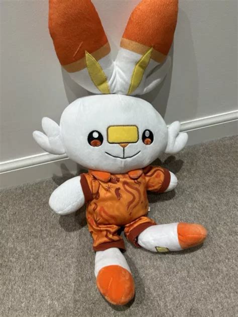 Build A Bear Scorbunny Pokemon Plush With Sleepsuit £2000 Picclick Uk