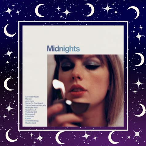 Midnights Album Cover Template