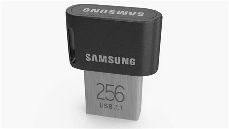 Flash Drive Samsung 256gb 3d Model 15 3ds Blend C4d Fbx Max Obj Lxo Ma Free3d