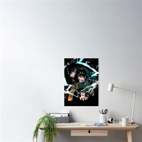 My Hero Academia Izuku Midoriya Deku Anime Girl Fanart Poster For