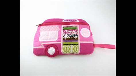 In The Hoop Camper Bag Tutorial ITH Machine Embroidery Disorderly