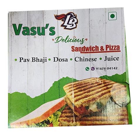 Single Wall Ply Ml Digital Printed Corrugated Pizza Box At Rs