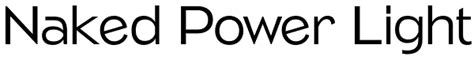 Naked Power Font Font Spy