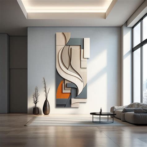 wooden wall sculpture large minimalist art decor etsy