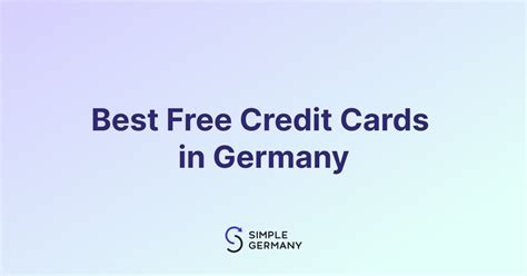 Best Free Credit Card In Germany For Expats