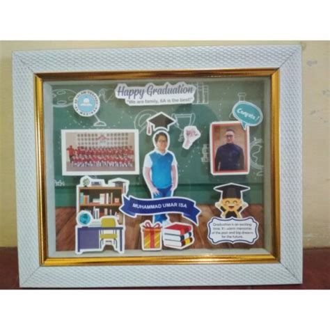 Jual Souvenir Wisuda Kado Kelulusan Scrapframe Foto Bingkai Pop Up 3d