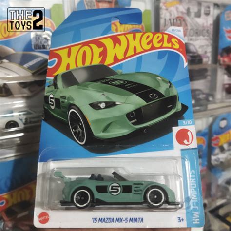 Jual Hot Wheels 15 Mazda MX 5 Miata 2024 Hijau Green Kab Kuningan