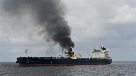 Oil Tanker On Fire In Gulf Of Aden After Houthi Missile Attack Cnn