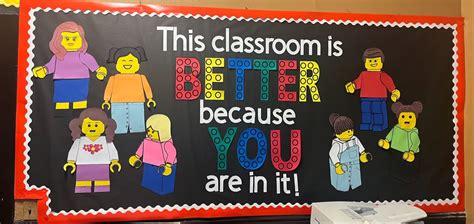 Lego Bulletin Board In 2024 Lego Classroom Theme Preschool Classroom Decor Lego Bulletin Board