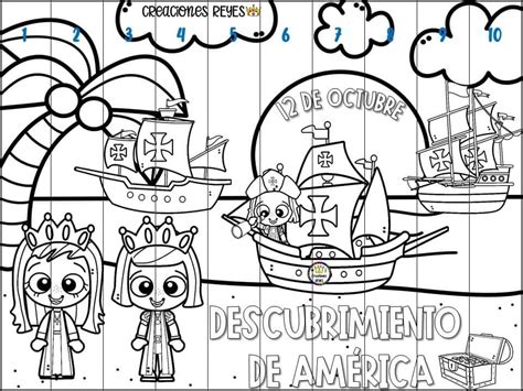 Cristobal Colon Descubrimiento Ilustraci N Actividades Para Escuela ...