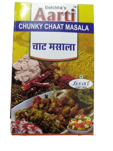 Aarti Chunky Chaat Masala Packaging Size 100 G Packaging Type Box