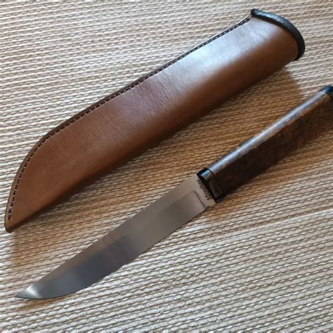 Wirkkala Style Puukko Takedown Construction With Hot Blued Fittings