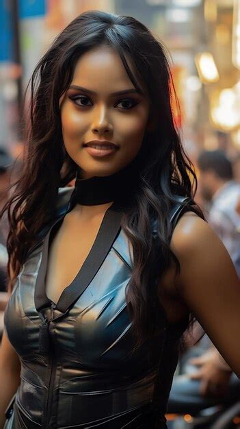 Premium AI Image African Woman Portrait Brunette Woman Portrait