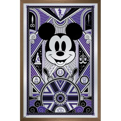 Disney 100th Anniversary Deco Luxe Mickey Mouse Wall Poster 14 725