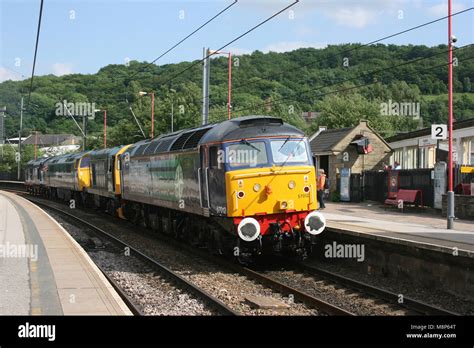 Direct Rail Services Class 57 57012 Arriving At Keighley For The Keighley And Worth Valley