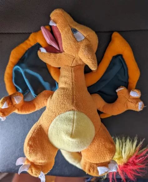 ANCIENNE PELUCHE POKEMON Dracaufeu année 2000 Peluche Vintage Pokemon