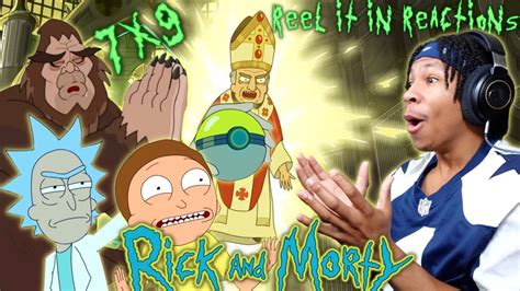 RICK MORTY 7x9 REACTION Mort Ragnarick Adult Swim REEL IT IN