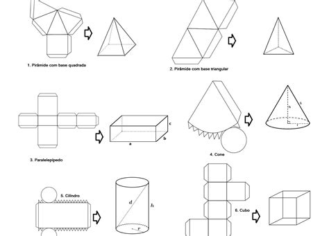 Observe A Planifica O De Uma Figura Geom Trica Espacial Braincp