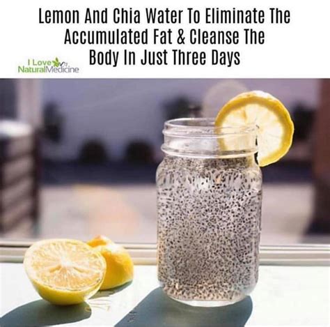 Detox Lemon And Chia Water Fit Fyne And Fabulous