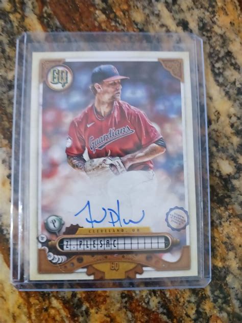 Topps Gypsy Queen Zach Plesac Gq Auto Cleveland Guardians Ebay