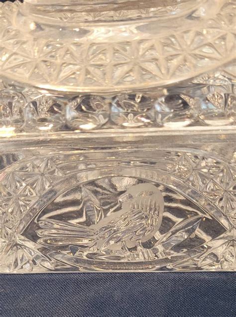 Antique Hofbauer Of West Germany Lead Crystal Bird Trinket Box Etsy