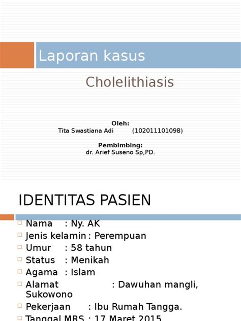 Laporan Kasus Kolelitiasis Tita Pdf