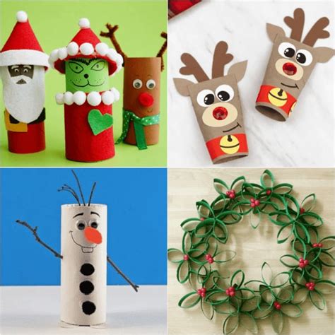 Toilet Paper Roll Christmas Ornaments