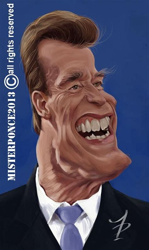 Arnold Schwarzenegger Celebrity Caricatures Caricature Funny