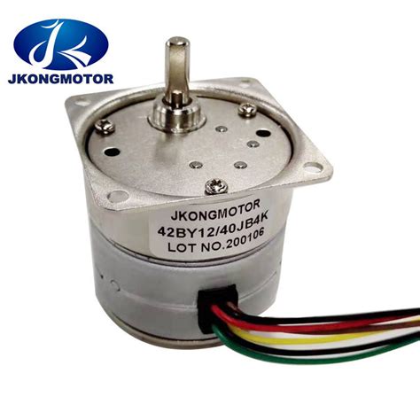 Permanent Magnet Stepper Motor With Gearbox 42BY 40JB4K Ratio10 12V 7 5