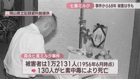 【特集】被害は今も森永ヒ素ミルク事件から68年 被害者「次の世代にも伝えていけたら」 Ksbニュース Ksb瀬戸内海放送