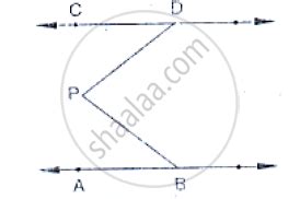 In The Below Fig Lines Ab And Cd Are Parallel And P Is Any Point As