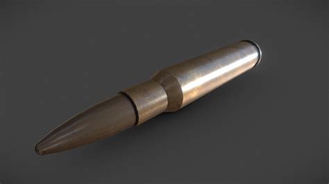 12.7mm Bullet - Download Free 3D model by DailynSastro [cd43b89] - Sketchfab