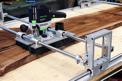 Slab Flattening Router Jig With Adjustable Height Standard Free